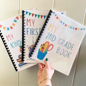 3 Book bundle of kindergarten, 1st grade and 2nd grade.