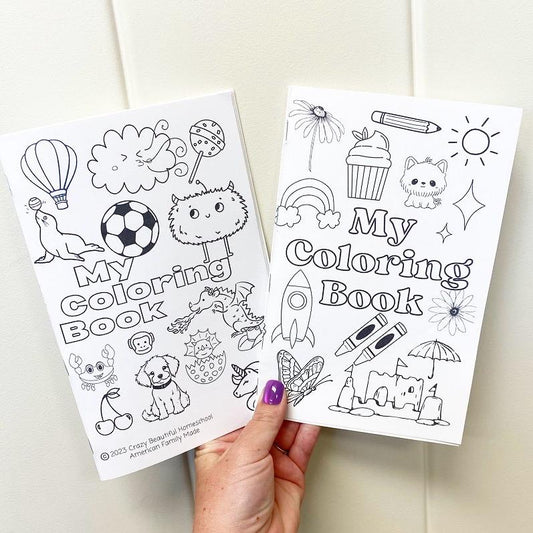 Coloring book set of 2.