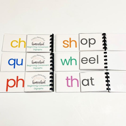 Consonant Digraph flip books